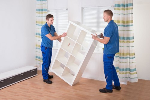Local moving team handling access and parking challenges