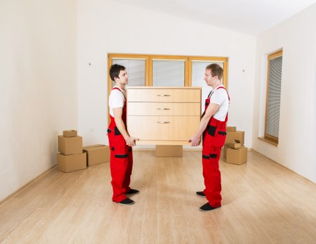New home boxes and furniture after Collierswood removals