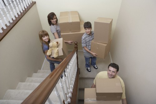 Local packing team organising boxes for a Collierswood move